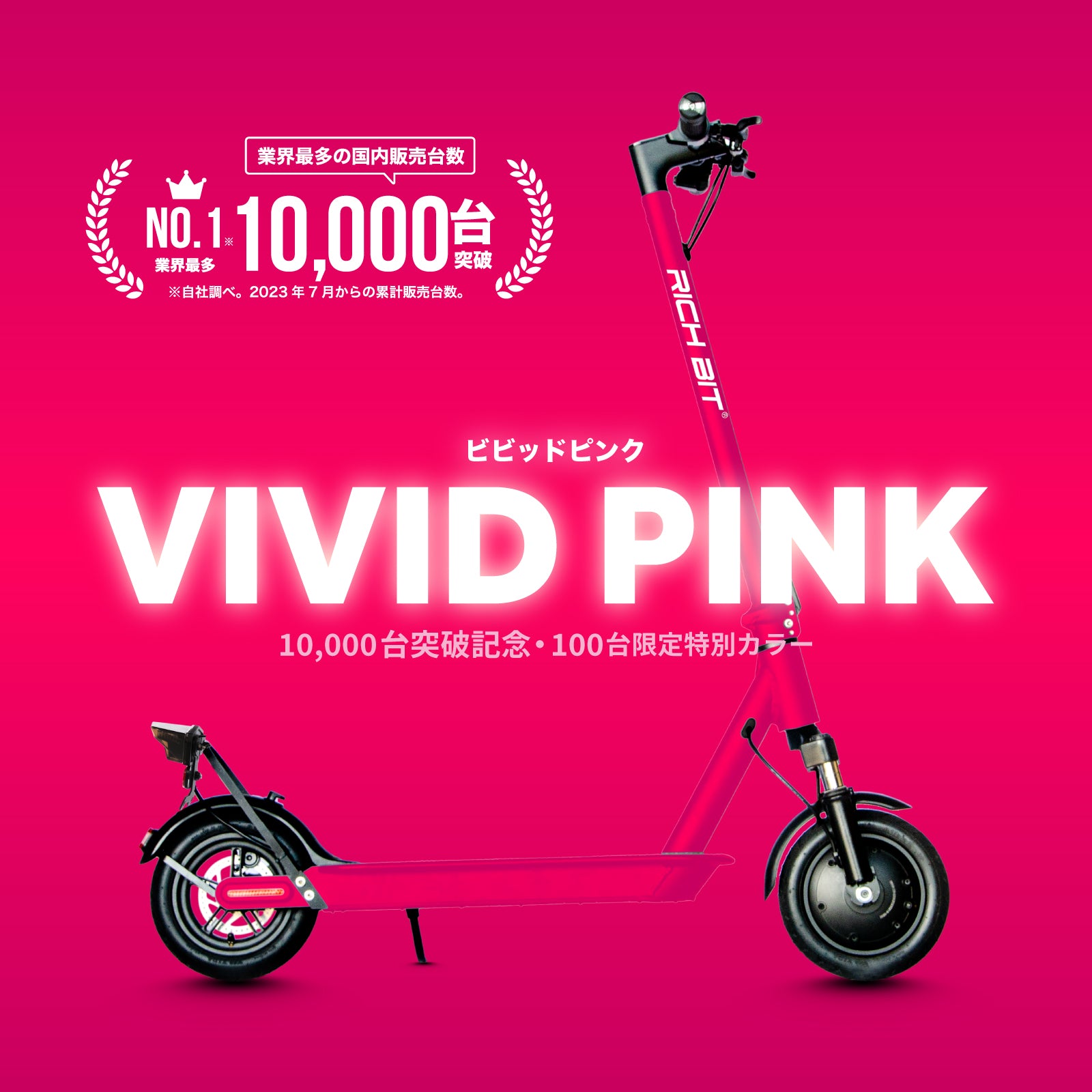 RICHBIT ES1 Pro★特定小型原付 電動キックボード （免許不要・公道/歩道走行可能 ）マイナーチェンジモデル