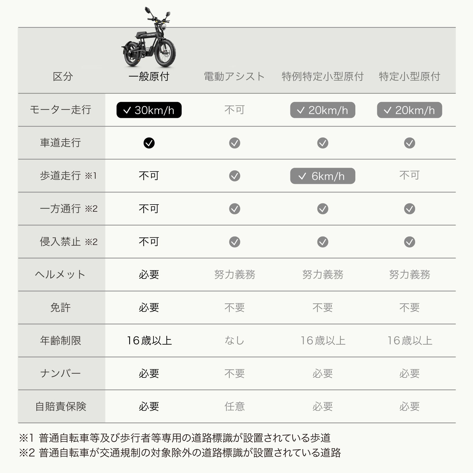 2025 NEW MIRAI S 電動バイク│500W│COSWHEEL （公道走行可能 / 原付一種モデル）